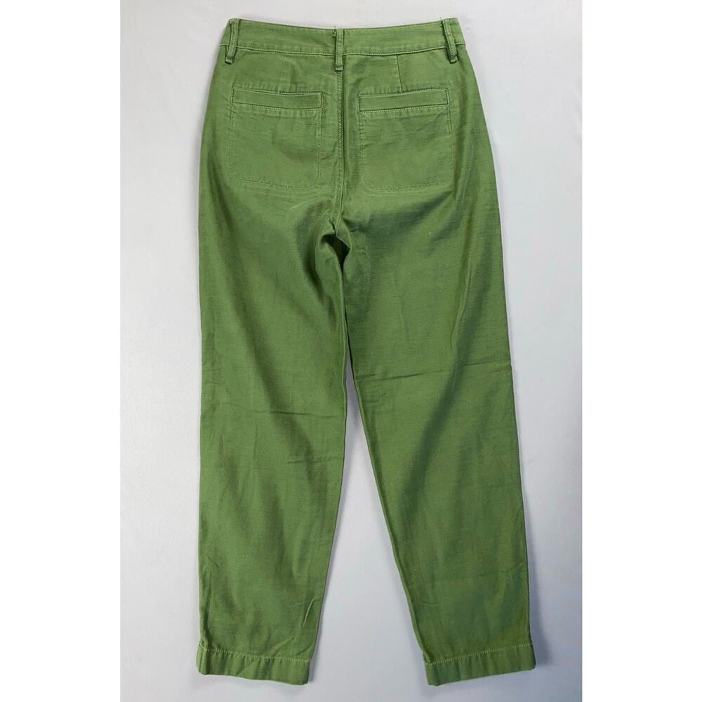 J Crew Re-Imagined BJ493 Patch Pocket Cotton Chambray Camp Pants . Women's 00 - Picture 4 of 5